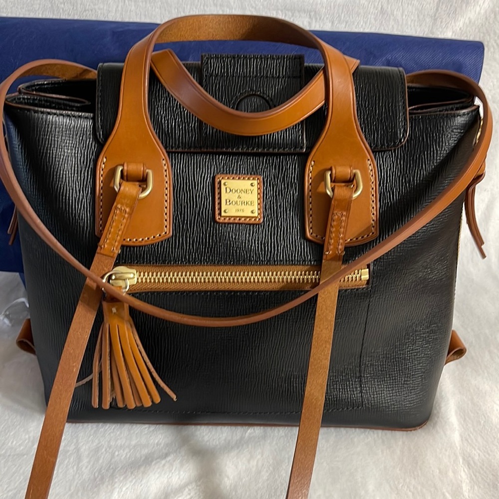 Donney & Bourke black leather purse handbag/shoulder bag